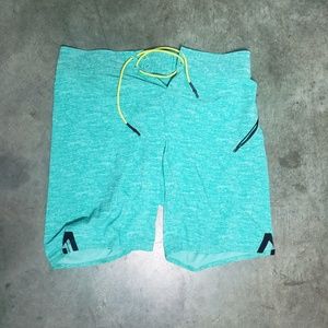 Lululemon Mens Heathered Aqua Blue El Current Swim